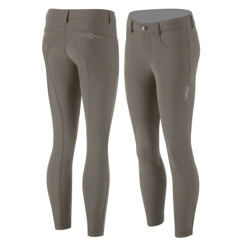 Animo Nailos Knee Grip Junior Girls Competition Breeches - Bamboo - 8yrs